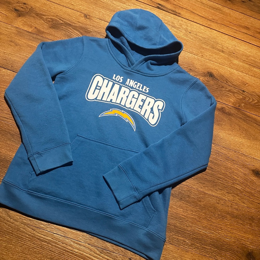 NFL Team Apparel Los Angeles Chargers Blue Hoodie Kids Youth Medium 10/12